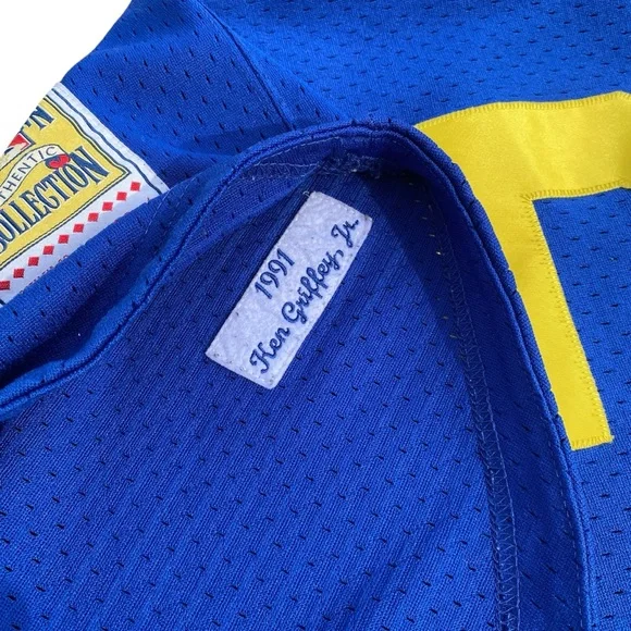 Mitchell Ness Seattle Mariners Jersey Griffey 24 S Cooperstown Collection Retro - Picture 7 of 8